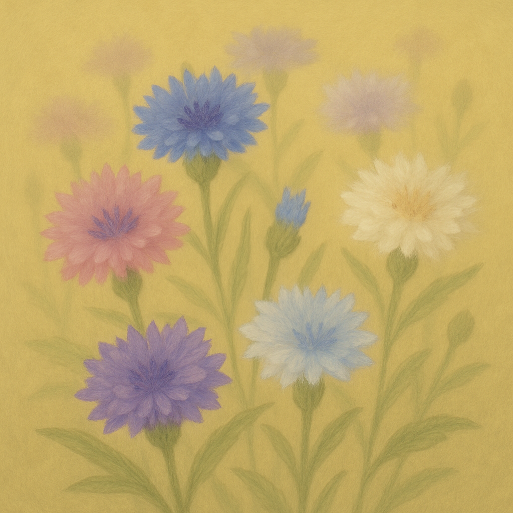 CORNFLOWER SEED - "POLKA DOT MIX" - 325 SEEDS