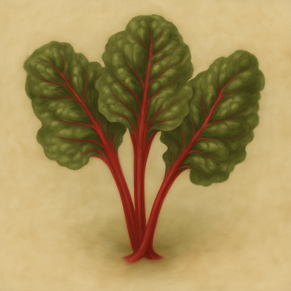 CHARD SEED - "RED RHUBARB" - 60 SEEDS