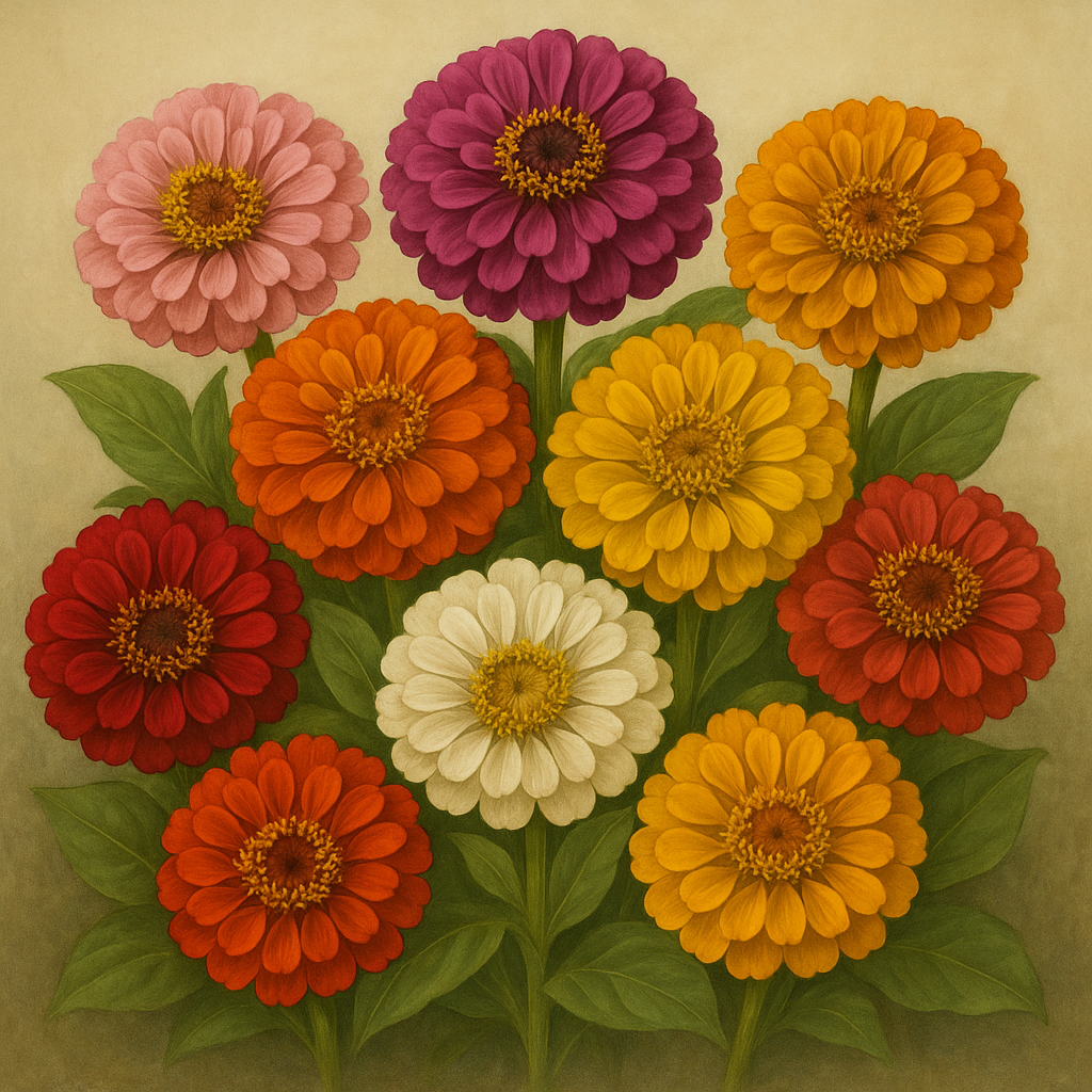 Zinnia Elegans Dahlia Seeds