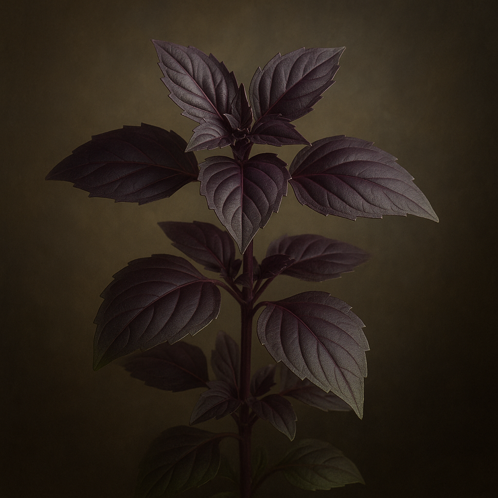 “Basil Crimson King seeds – deep purple culinary basil for UK gardens, pots and windowsills”