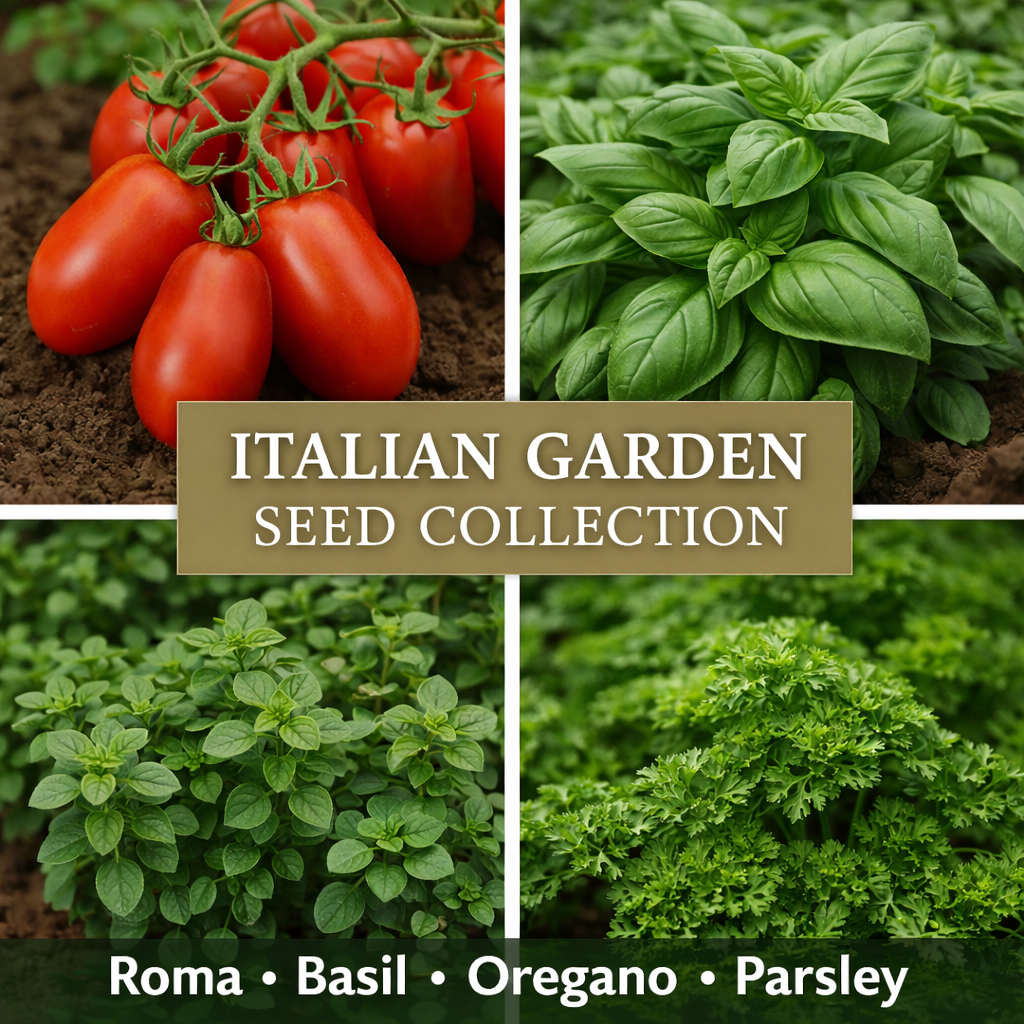 ITALIAN GARDEN SEED BUNDLE – Grow your own pasta-sauce favourites 🌿🍅