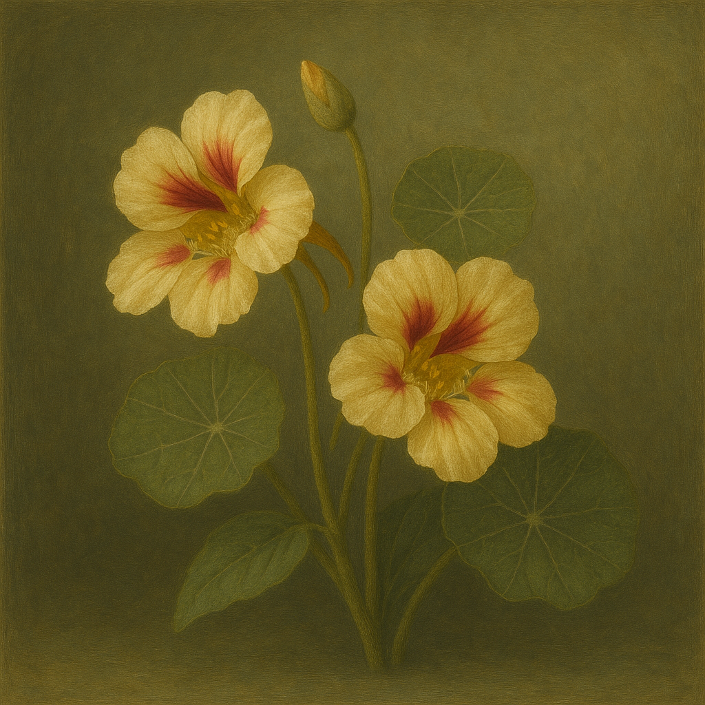 Nasturtium peach melba