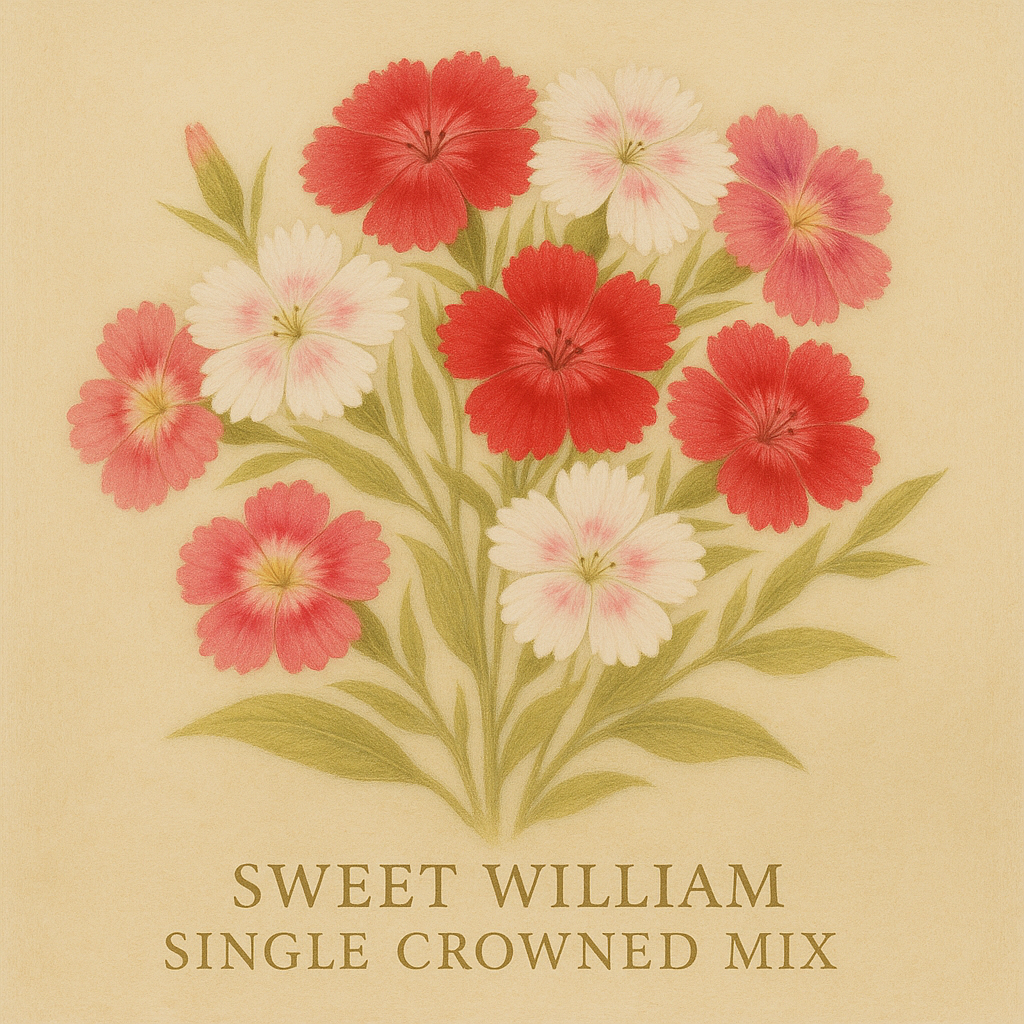 Sweet William Seeds Single Crowned Mix