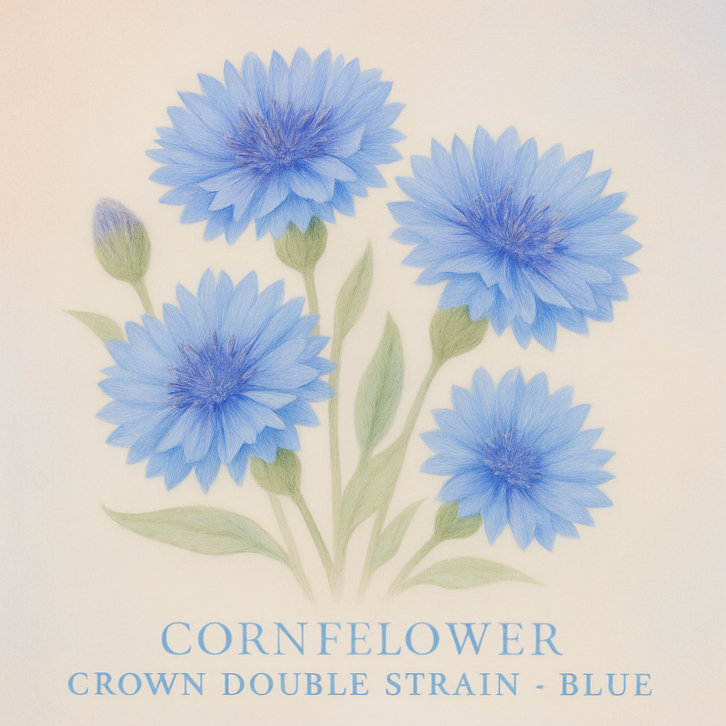 Cornflower Crown Double Strain - Blue