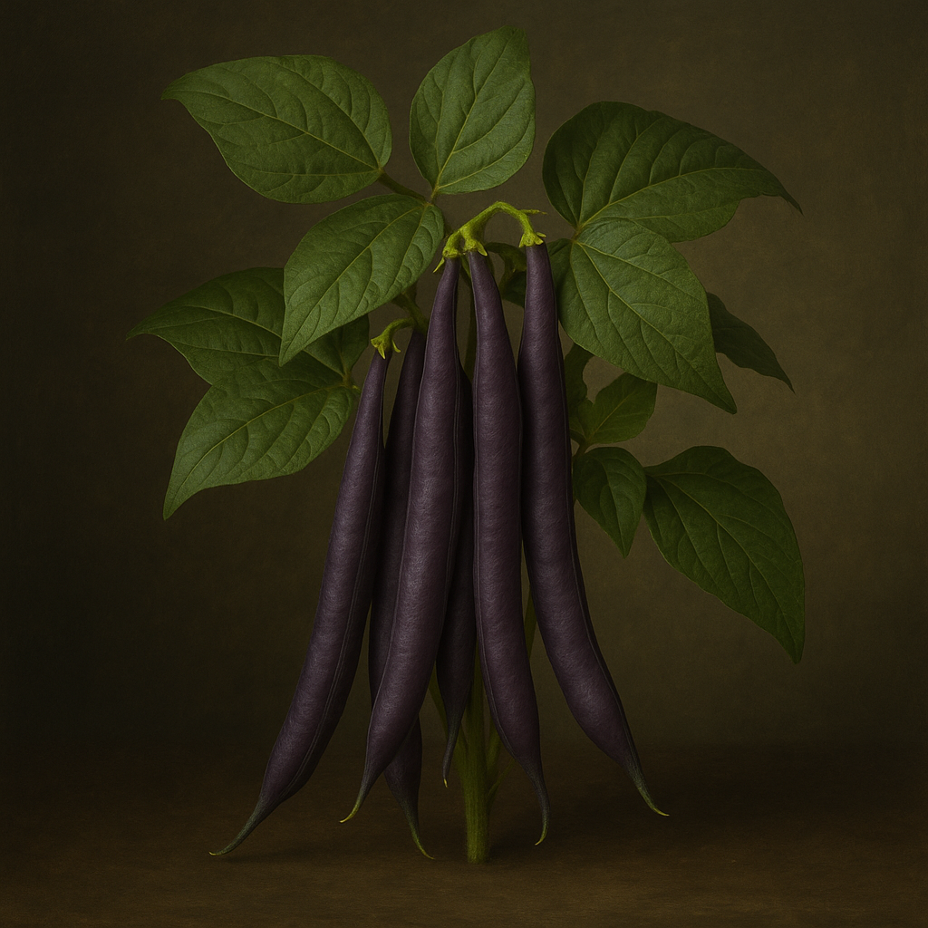 DWARF FRENCH BEANS PURPLE TEEPEE SEEDS X 120