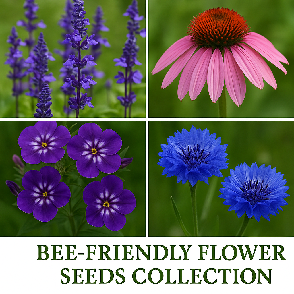 Bee-friendly flower seed collection with pollinator-friendly flowers for UK gardens”