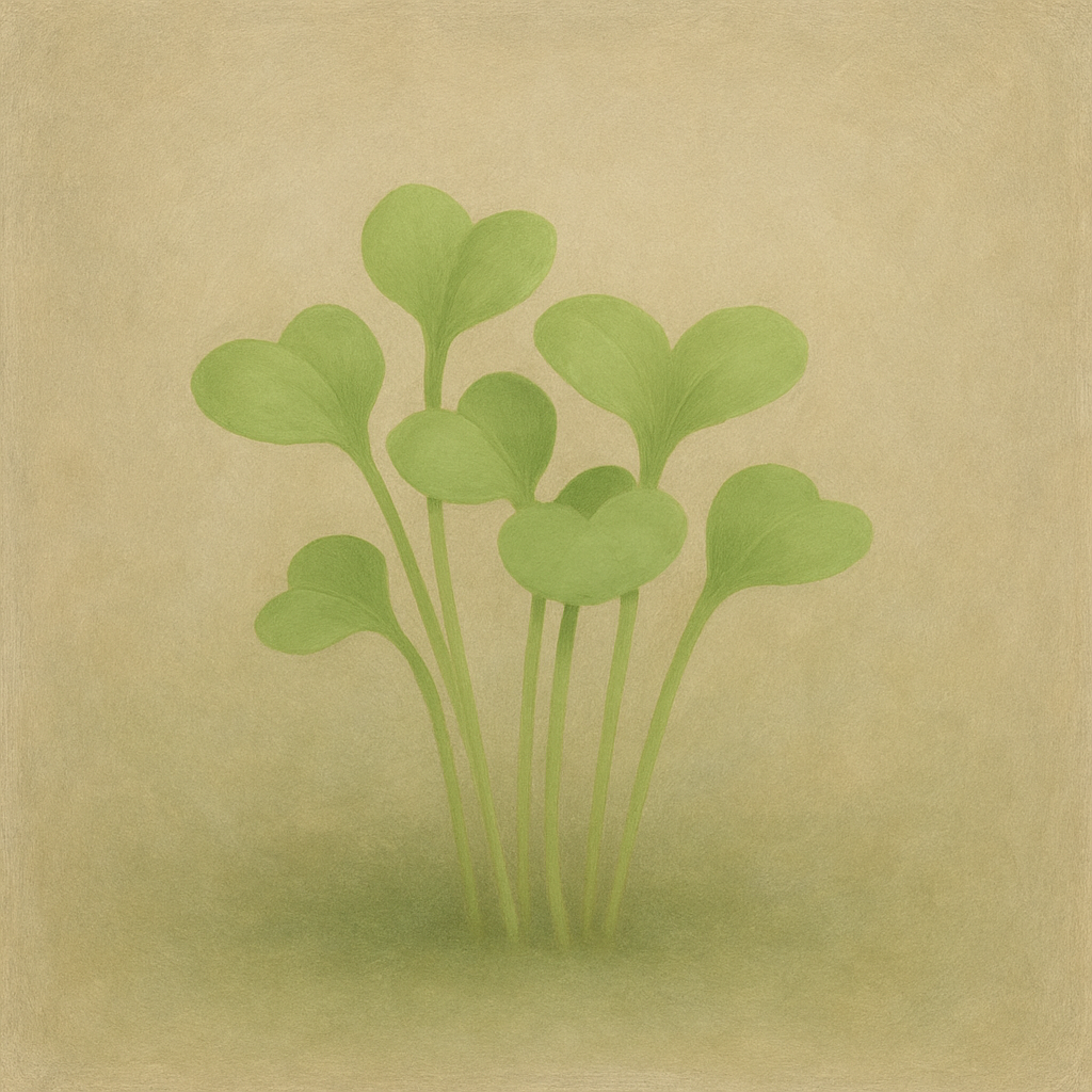 “Cabbage microgreens seeds – mild crunchy brassica microgreens for UK indoor growing”
