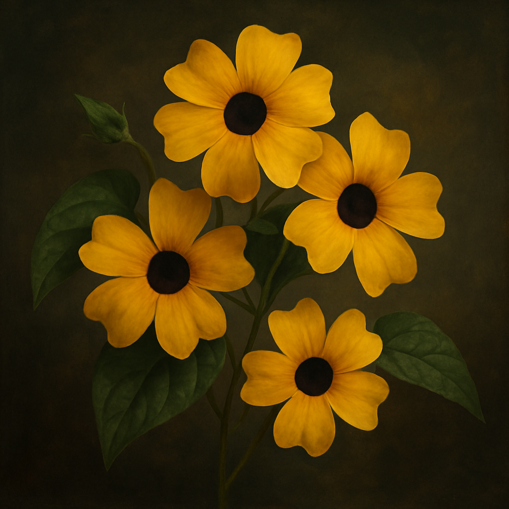 “Thunbergia black eyed Susan seeds – fast growing climbing summer flowers for UK gardens”