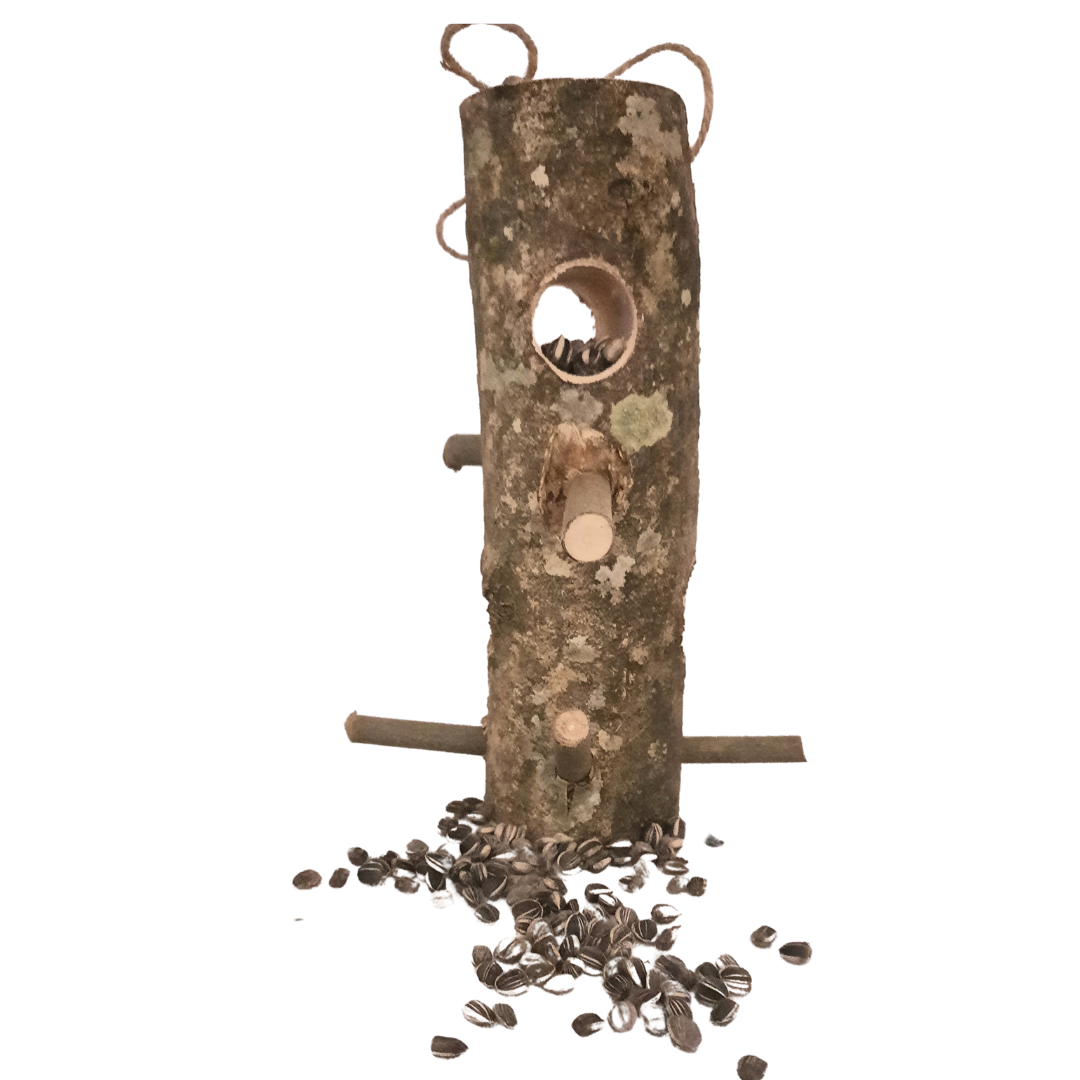 “100% natural wild garden bird feeder – plastic free eco friendly bird feeder for UK gardens”